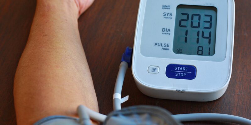 cannabis patient taking blood pressure