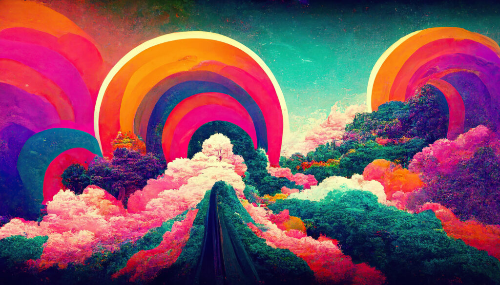 colorful cannabis dreaming