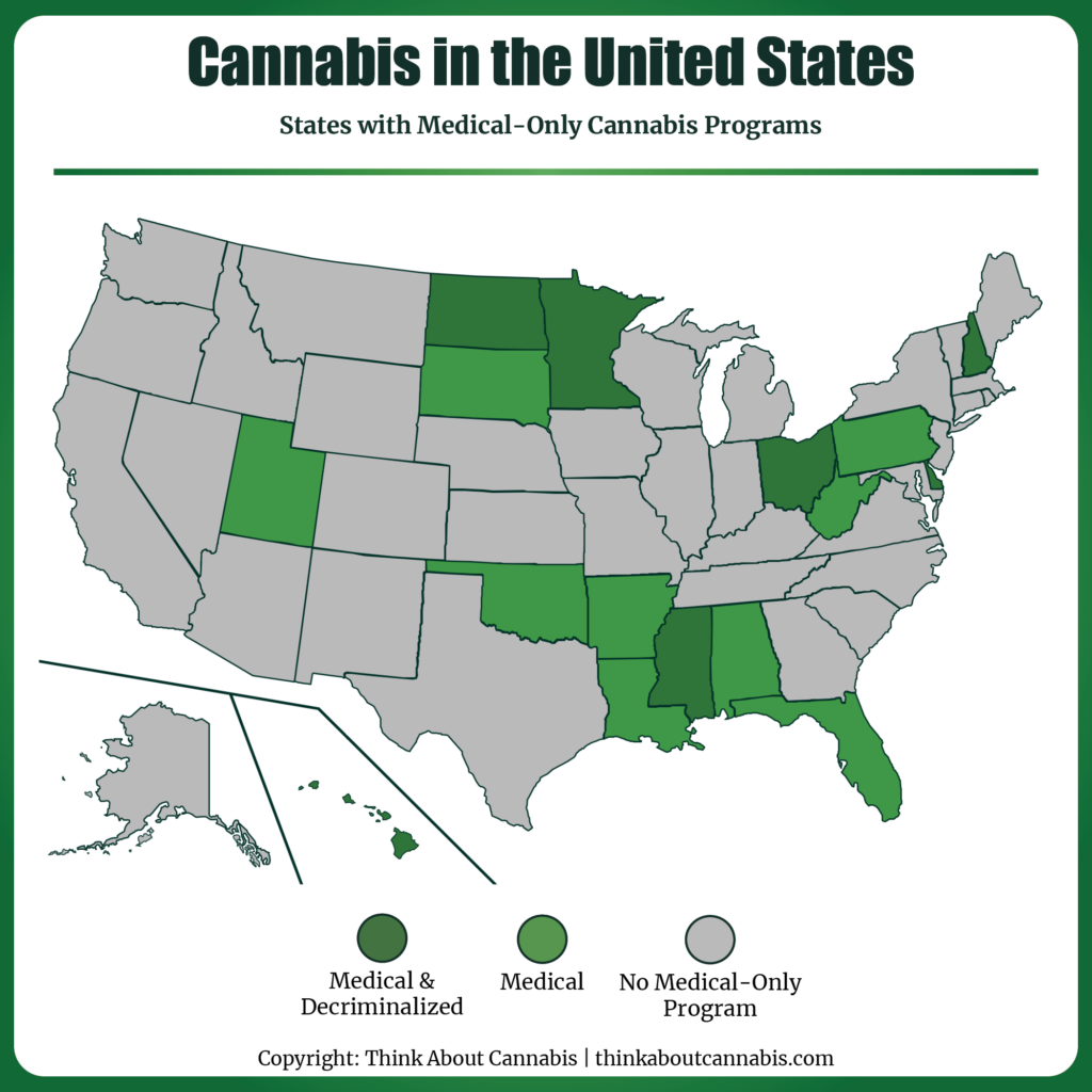 States with Medical-Only Cannabis Programs