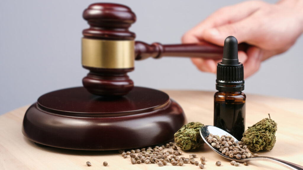 cannabis, hemp, and a gavel